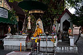 Chiang Mai - Wat Ngeun Kong, Bothi tree with Buddha image. 